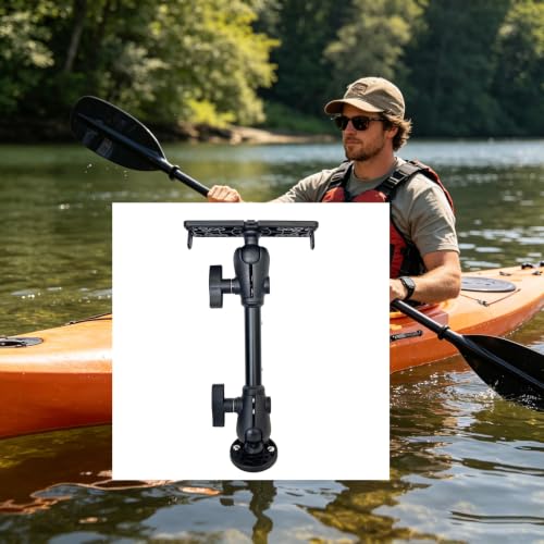 Base de montage réglable pour accessoire de pêche avec support rotatif 360 degrés
