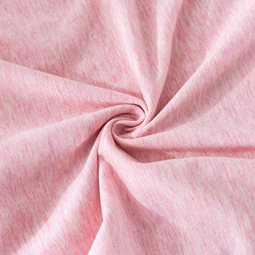 Image of Household Cotton Jersey Knit Pillowcases, Soft and Breathable Travel Pillow Cases with Envelope Closure, 13 inch x 18 inch 2 Pack (Pink)