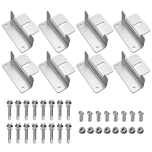 LYCXAMES Solarmodul Halterung, 8 Stück Solarpanel Z-Halter für Montage Solarpanel Dachmontage, Solar Panel Z Halterung für Wohnmobil, Boot, Dach, Wand und andere Off-Gird-Dach Installation Cover