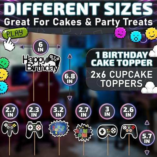 Save on 13Pcs Video Game Cake Toppers with code 9EP3Z97G - Image 2