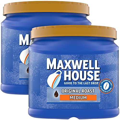 Image of Maxwell House The Original Roast Medium Roast Ground Coffee 30.6 oz Canisters (Pack of 2)