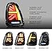 VLAND LED Union Jack Clear Tail Lights Compatible For [ 2007-2013 BMW Mini Cooper R56 R57 R58 R59 ] W/Sequential Turn Signal, Rear Lamp Assembly, No Not For F Series & Cooper Clubman