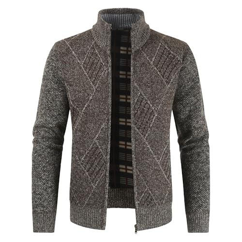 Pull décontracté à fermeture éclair pour homme contre le froid de mi-saison