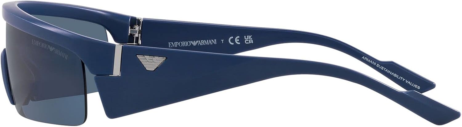 Emporio Armani Men's Ea4204u Universal Fit Rectangular Sunglasses