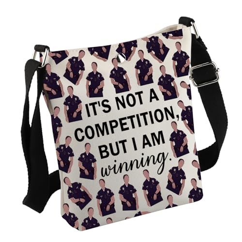 MNIGIU Police TV Show Inspired Gift Police TV Show Quote Crossbody Bag Police TV Show Merchandise for TV Lover