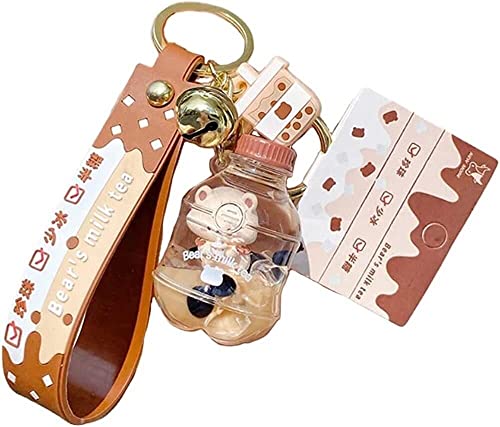 HYKJSHED Kawaii Donut Llavero Lindo té de Burbujas Llavero Oso Llavero Colgante...