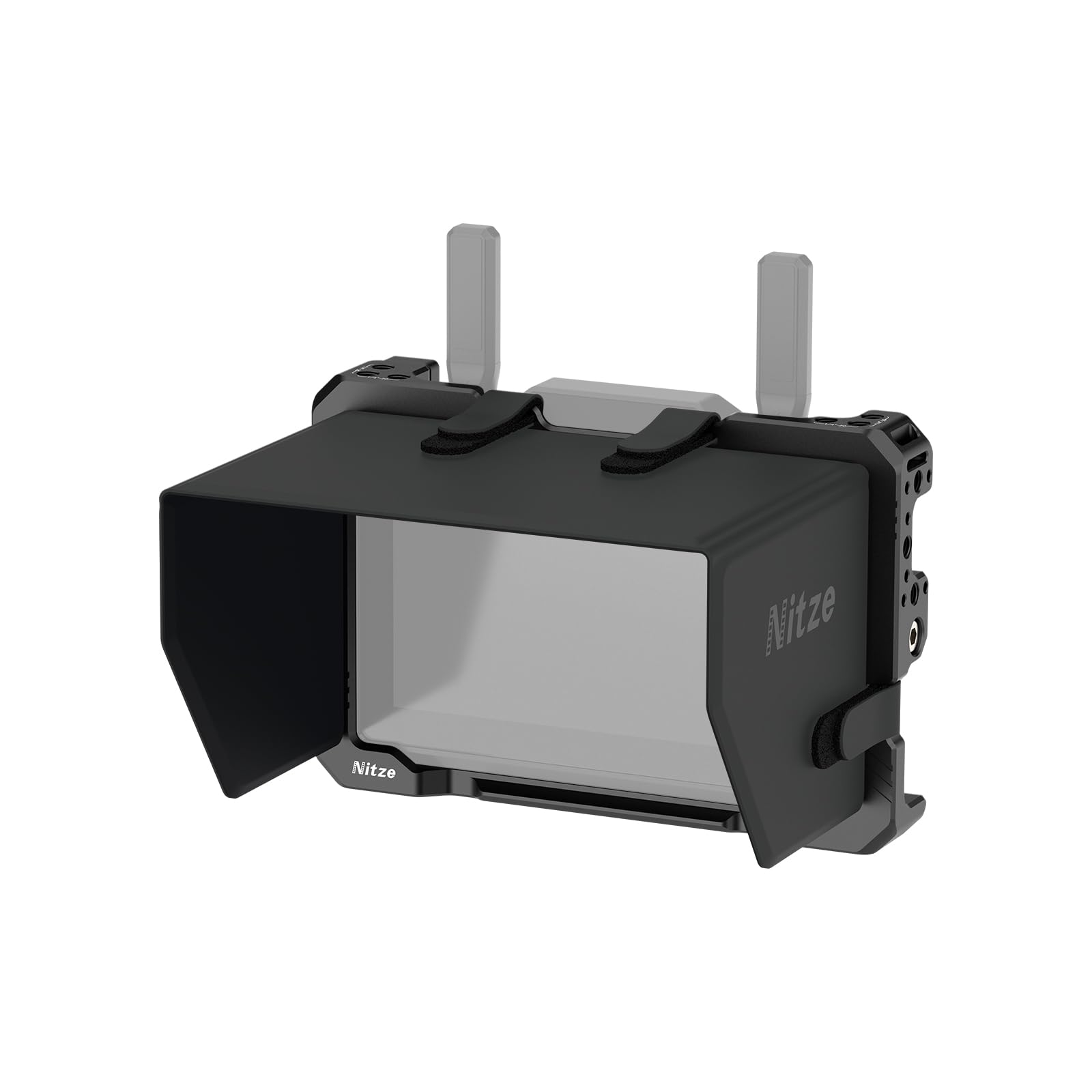Nitze Monitor Käfig Kit für Hollyland Pyro 5, Pyro 5 Käfig mit Sonnenblende und HDMI-Kabelklemme – JT-H01B