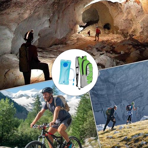 Rronnoy リュックサック用水袋 | 給水パック ウォーターポーチ | 通気性 2L 軽量バッグ 登山 キャンピング トレイルウォーキング サイクリング アウトドア アドベンチャー ランニング バイキング ハイキング