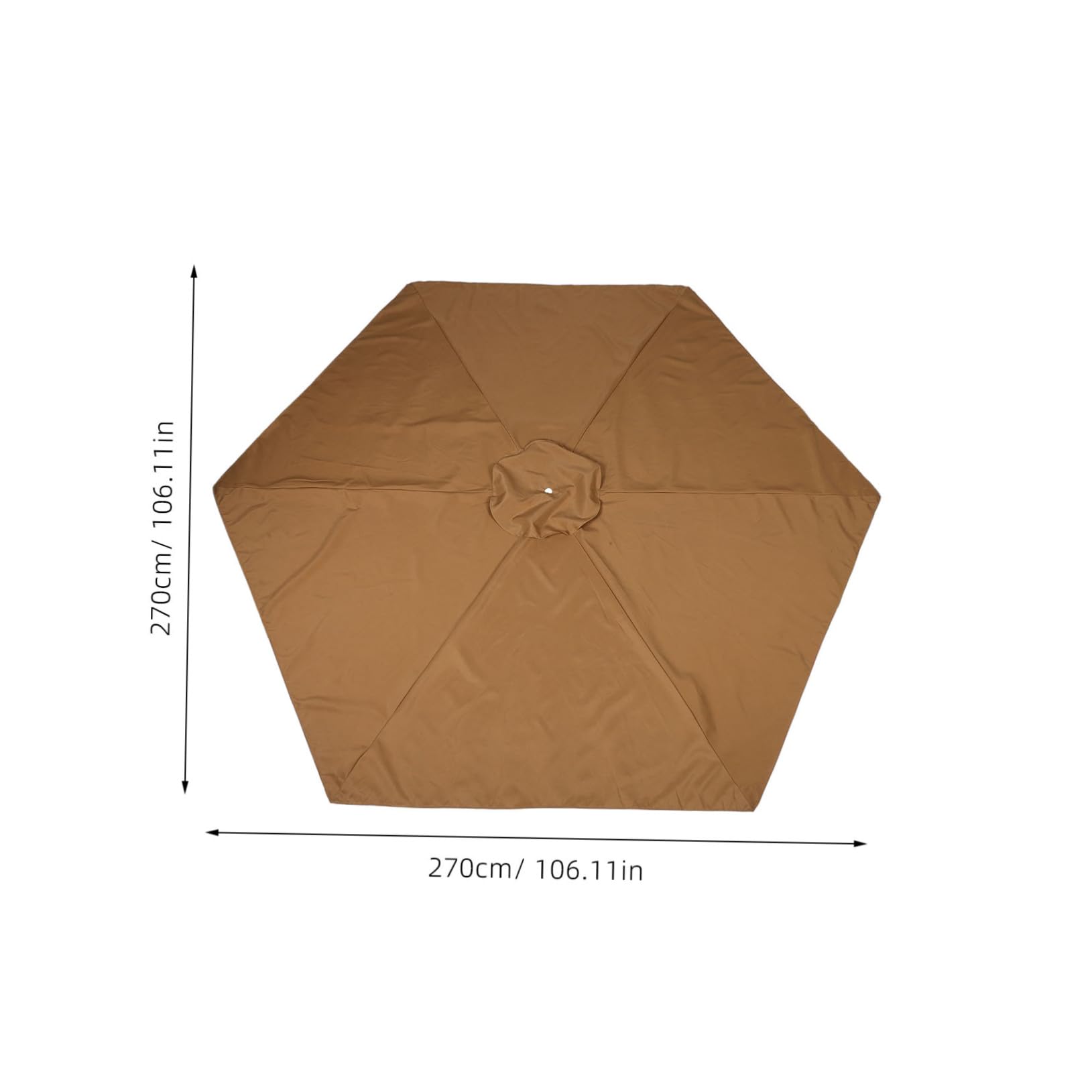 Hemoton Patio Umbrella Replacement Canopy Cover Durable Polyester Ribs Quick Easy Installation Sun Protection for Gardens Patios and Outdoor Spaces