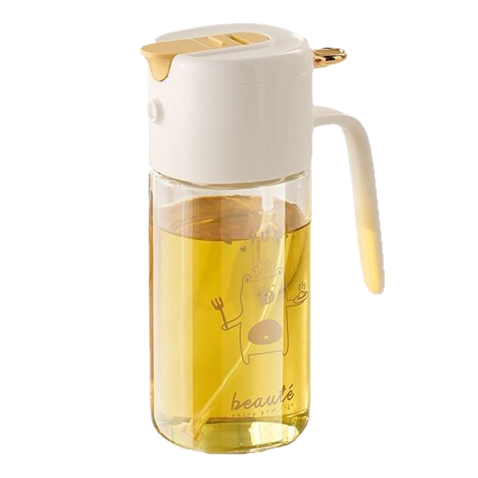 Dispensador de aceite 2 en 1 para tus barbacoas al aire libre con botella de vidrio de 550 ml
