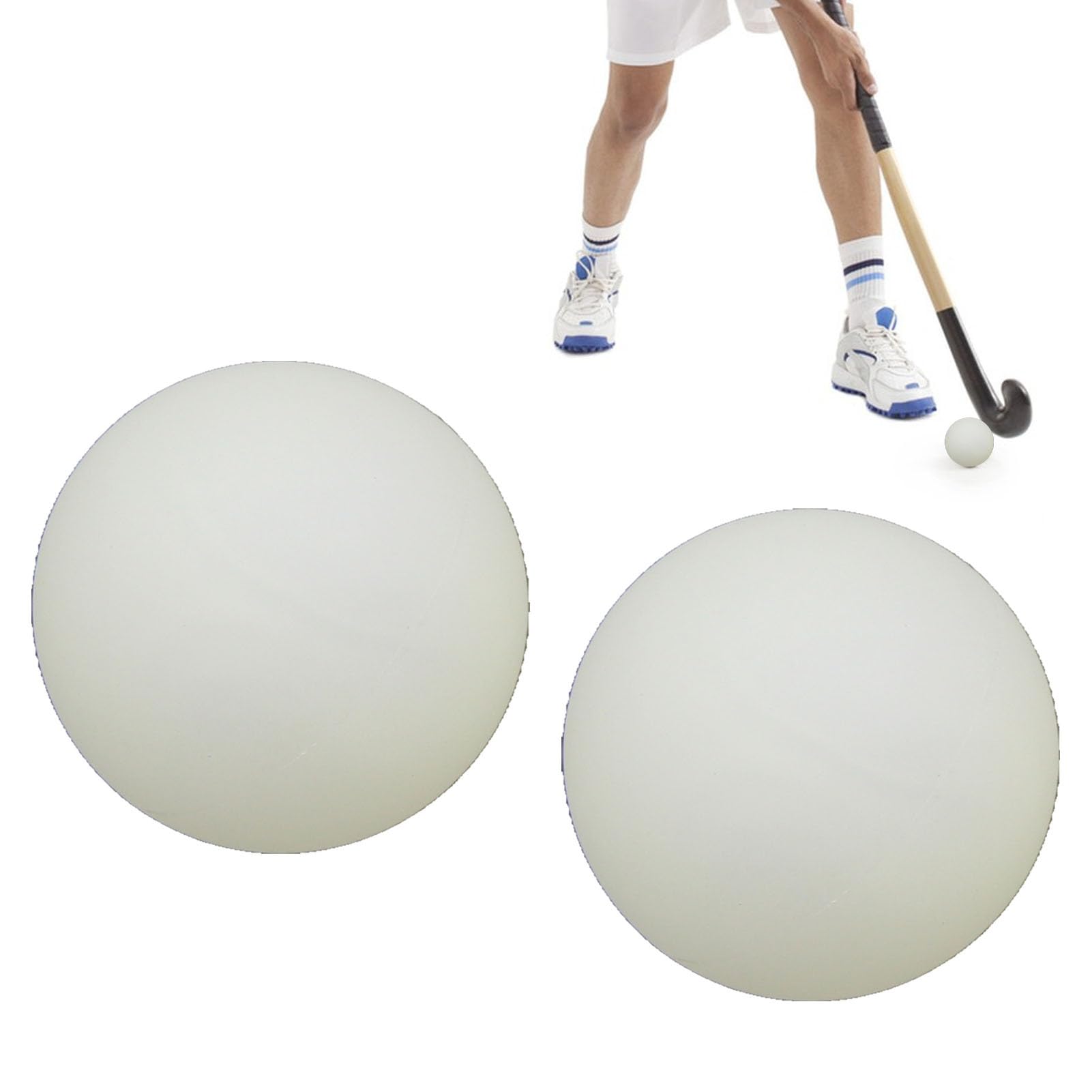 Palla da Hockey Che Si Illumina al Buio, Dischi da Hockey, 2 Palline Sportive Verdi Illuminate, Palle da Hockey su Strada, palloni Sportivi, Regali per Hockey su Pista per Giochi di Hockey