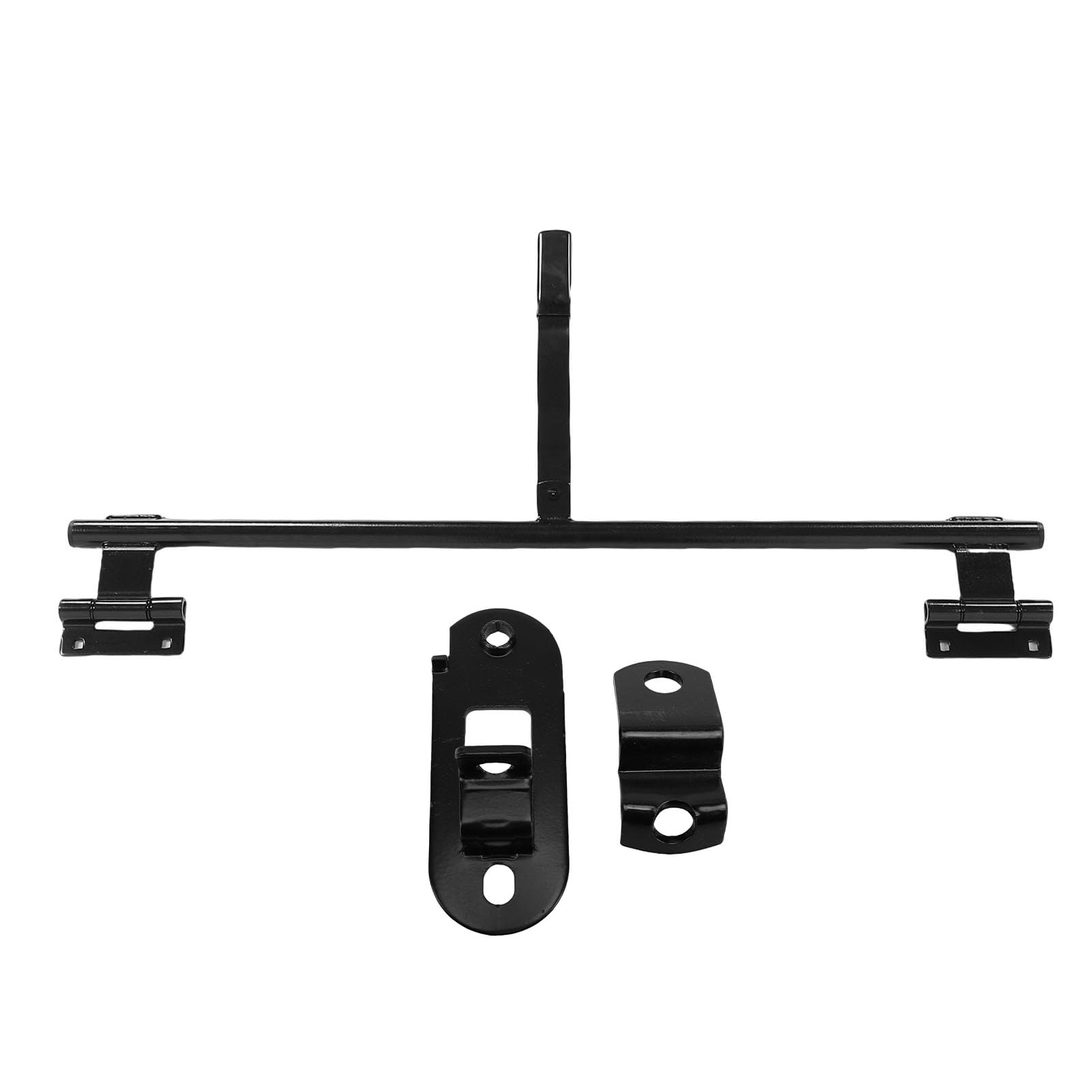 Akozon Kit de Bloqueo Barra Leva, Leva con Bisagras para Puerta Abatible Remolque Metal Resistente Acero 36 Pulgadas Transportador RV