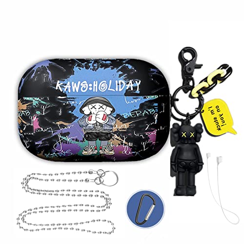 Big Fang AirpodsPro Kaws �ی�P�[�X�i2019�N10���ɔ����jAirpod Case Pro Airpod TPU ��? ������� TPU ������ �\�t�g�P�[�X 360 ���h�~ �ϏՌ� ���E�ȒP ���C�����X�[�d���T�|�[�g �|�b�Y�v��