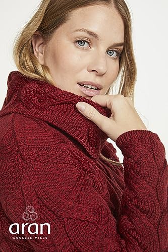 Image of Soft Merino Chunky Cable Cowl Aran Sweater by Aran Woollen Mills