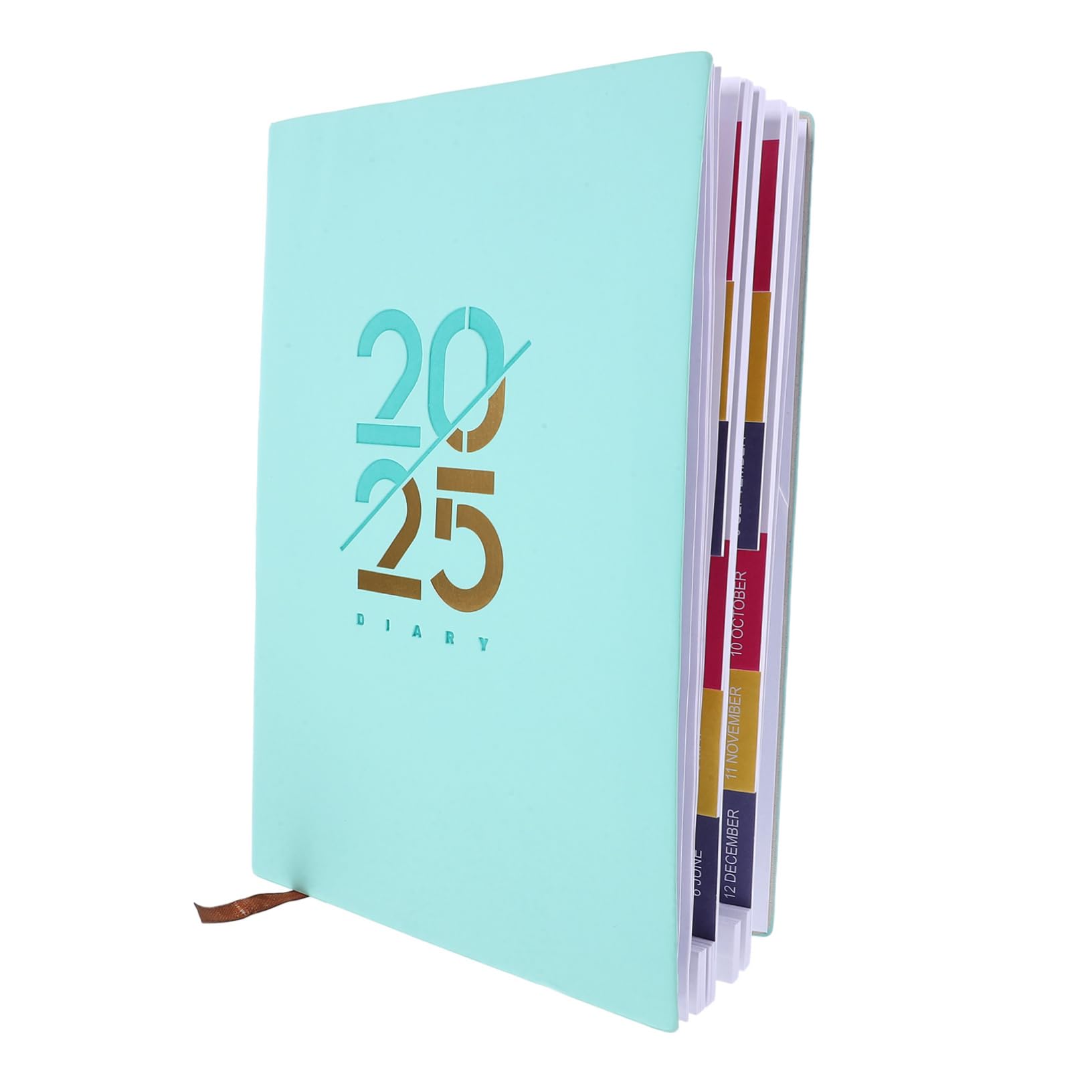Angoily 4 Pezzi Planner Giornaliero con Inglese Carta Liscia Antischeggia Design Unico e Portatile per Studio Lavoro e Organizzazione Personale