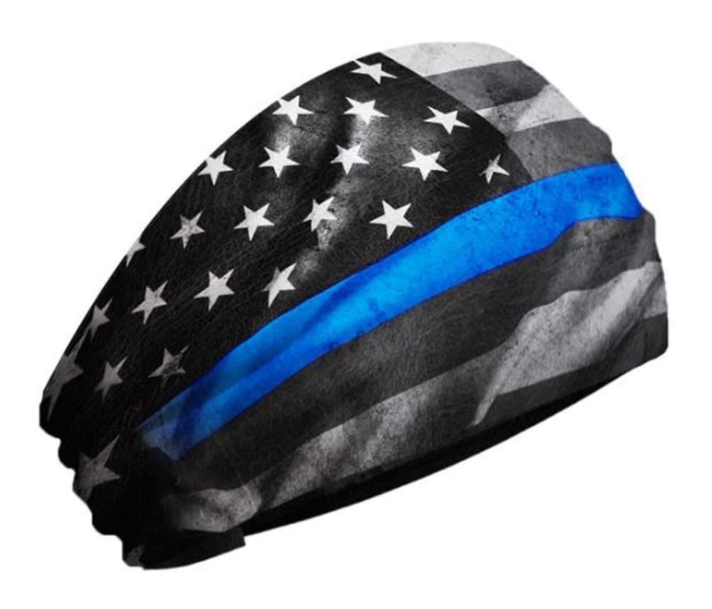 That's A Wrap Police Service Flag Ultra-Soft Performance Knotty Band KB2915-BLUE