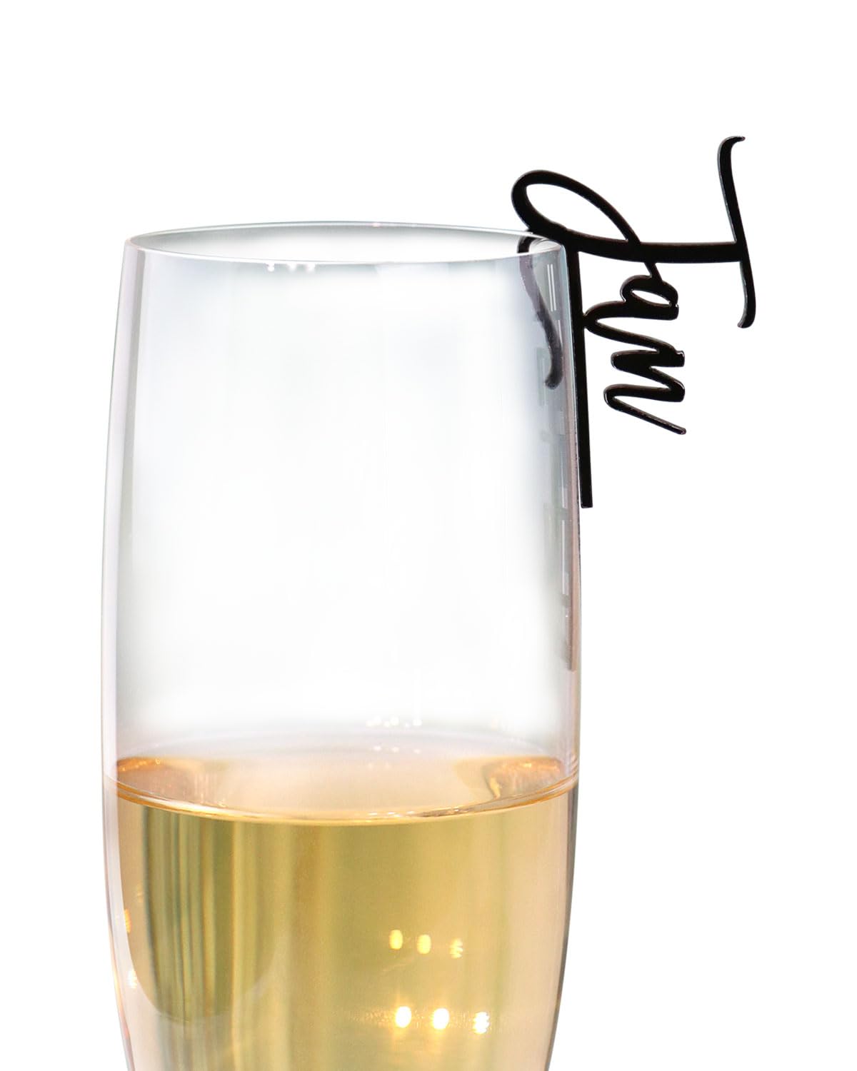 Wedding Custom Wine Charms,Custom Drink Tags,14 Colors Acrylic Personalized Initial Drink Toppers,Drink Name Tags for Partys,Birthdays,Bachelorettes,Bridal or Baby Showers,Corporate Event (M(W=3.4"))