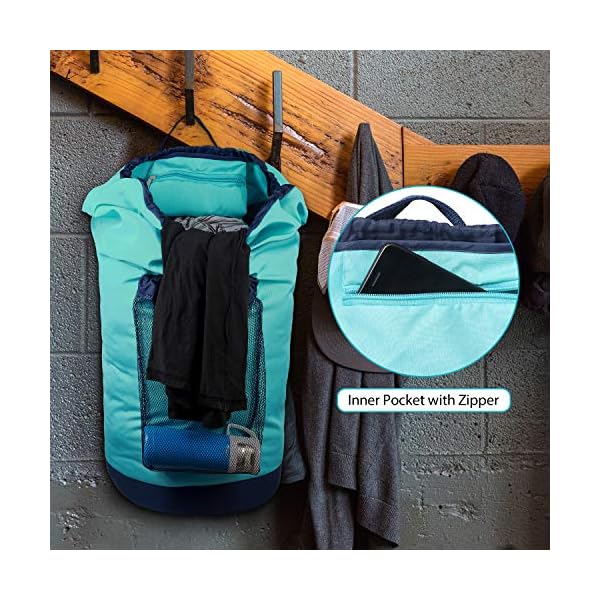 Dalykate Backpack Laundry Bag, Laundry Backpack with Shoulder Straps