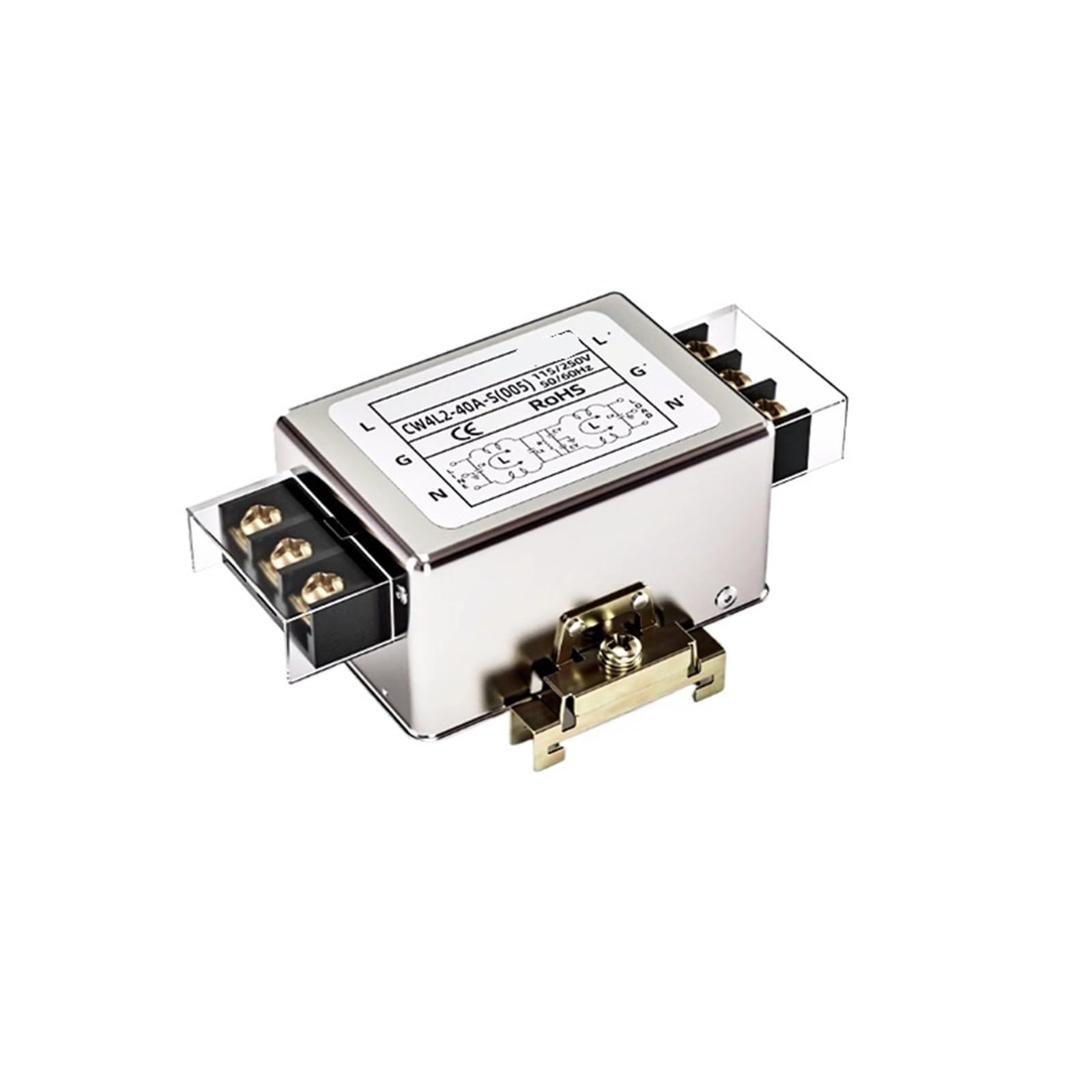 YTMJPQQJI CW4L2-40A-S(005) Single-Phase 220V Power Filter AC Power Anti-Interference CW4L2-40A-S