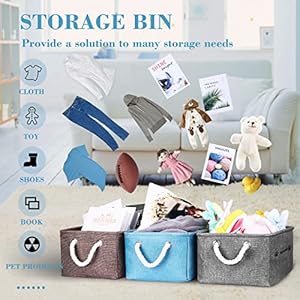 Dog Toy Storage Basket/Bin with Personalized Embroidered Pet Name – Collapsible Pet Storage Bins Rectangle Organizer Basket for Dog Toys, Clothing, Blankets, Food & Accessories (Small, Pink)