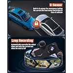 3 Channel Dash Cam,4K+1080P Dash Cam Front and Rear Inside, Dash Camera for Cars, Triple Car Camera with 32GB Card,Built-in G-Sensor, 2’’ IPS Display Car Camera,Loop Recording,24Hr Parking - Image 4