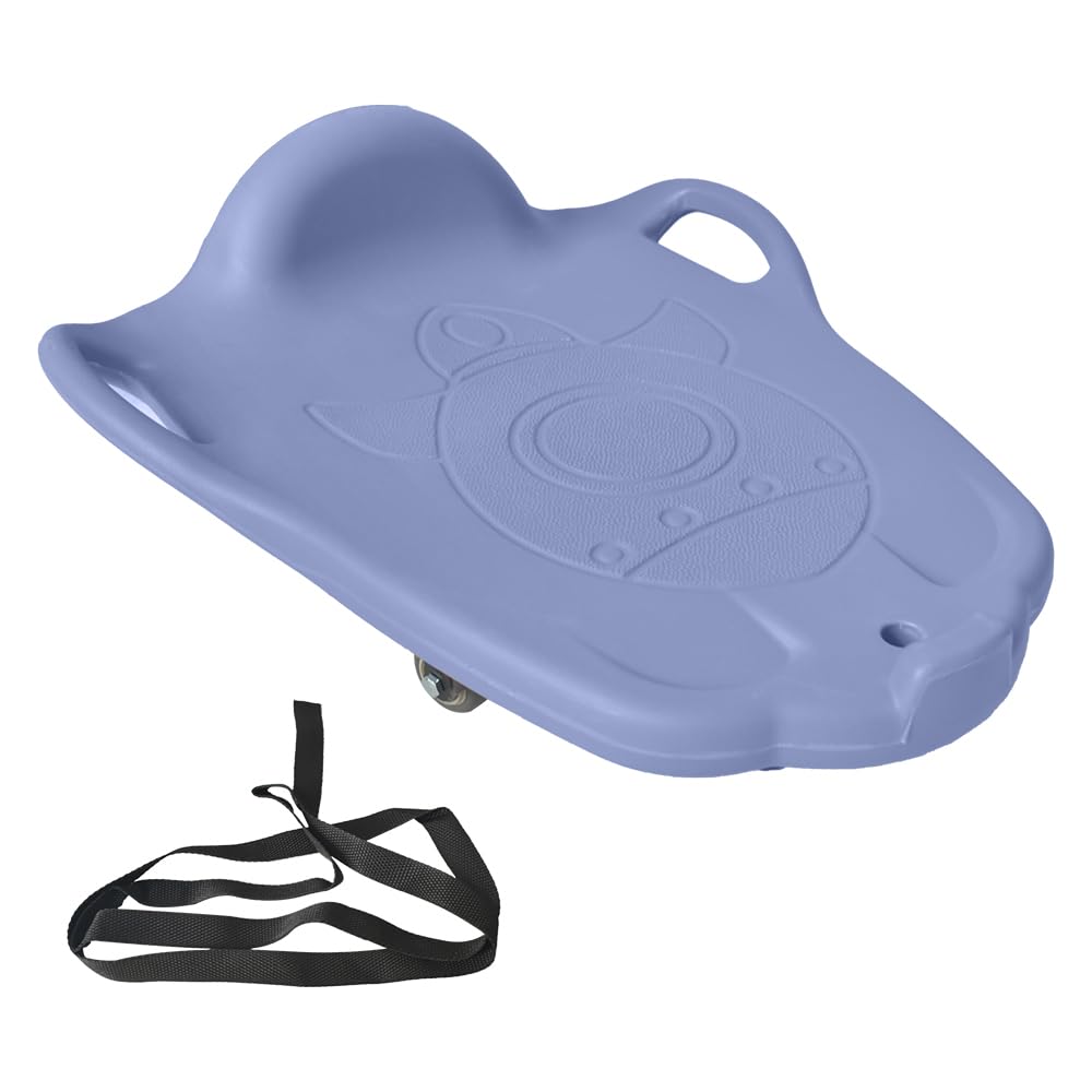 Morimoe Floor Scooter Board with Elevated Handles, 5 Non-Marring Wheels Anti Roll away, 20"L x 17"W, Easy Connection, Kids Sports Activities