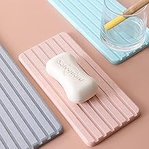 BLINE Water Absorbent Diatomite Coasters, Diatomaceous Earth Soap Holder, soap Dish, Water Absorbing Stone Used for Hand soap & Cups & Drinks Bottles & Plants and Cosmetic Bottles (Small, 1)