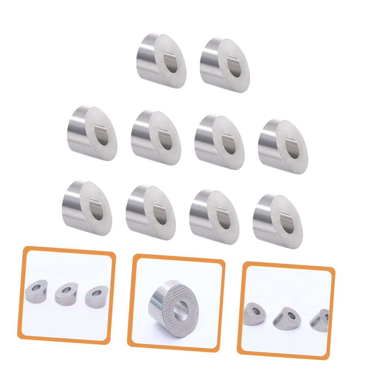 ULTECHNOVO 30stücke Teiliges Edelstahl Deck-spacer Mit Schrägem Design Für Kabelgeländer Hochfeste Unterlegscheiben Für Und Geländerprojekte