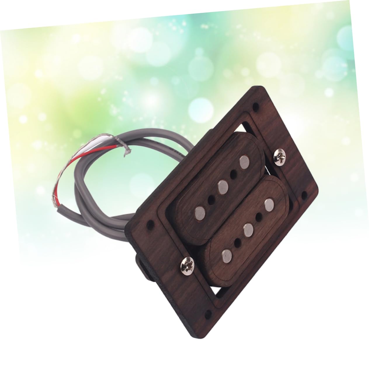 Pickup 3 Corde Humbucker Doppia Bobina per Chitarra Elettrica Modello Gmb511 in Metallo Marrone Suono e Alta Uscita per Musicisti