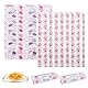 Bekecidi Wachspapier, 100 Blatt Fettdichtes Lebensmittelverpackung Papier, Rosen-Macaron Bonbonpapier, Wasserdichte Korbverpackungen in Lebensmittelqualität für Kuchen Sandwiches Käse Brot Picknick