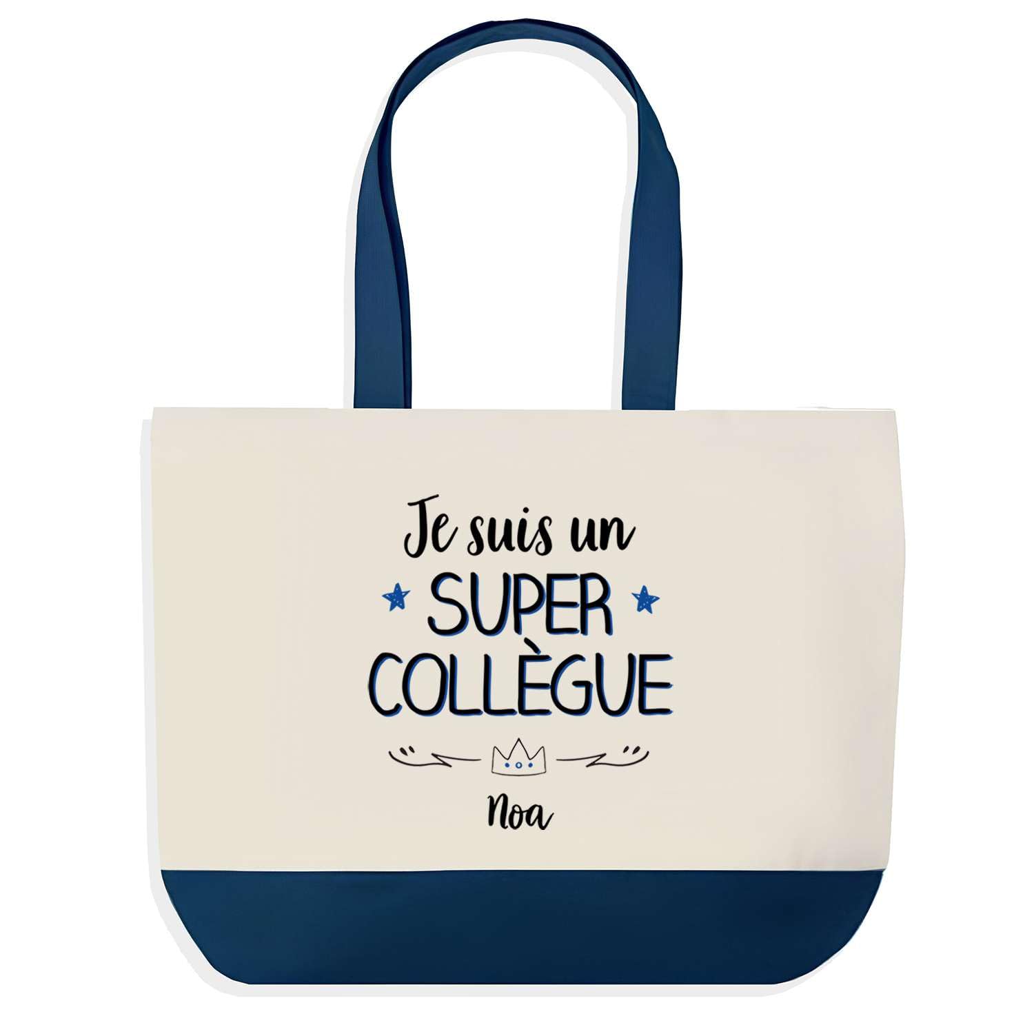 Sac de shopping bleu Noa résistant pour ne plus manquer de place en course - 5