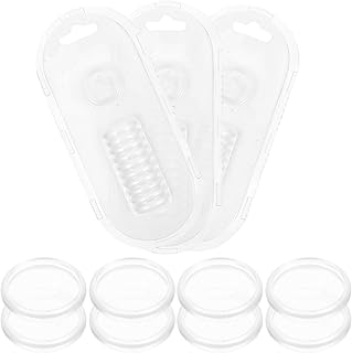 LALAFINA 44 Peças Fichário Fivela Fichário Discos Caderno Fichário Mini Disco Fichário Anéis Livro Fichário Fivela Articulada Anéis De Papel Plástico Preto Notebook Anel De Ligação Branco