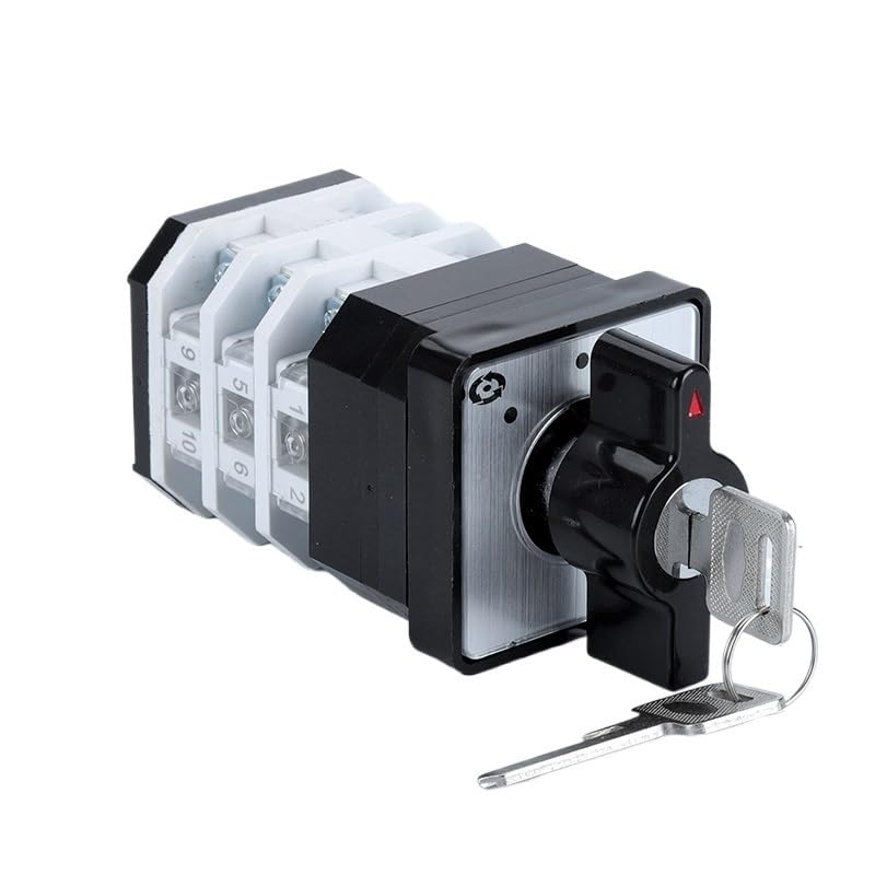 LW12-16YS2/3 with Key Rotaris ON-Off-ON Three Levels 690V 16A Control Circuit Power Supply Main Rotary Changeover Cam Switch