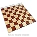Zelus Borderless Tournament Chess Board with Inlaid Mahogany Wood, Large 18 x 18 Inch, Board Only