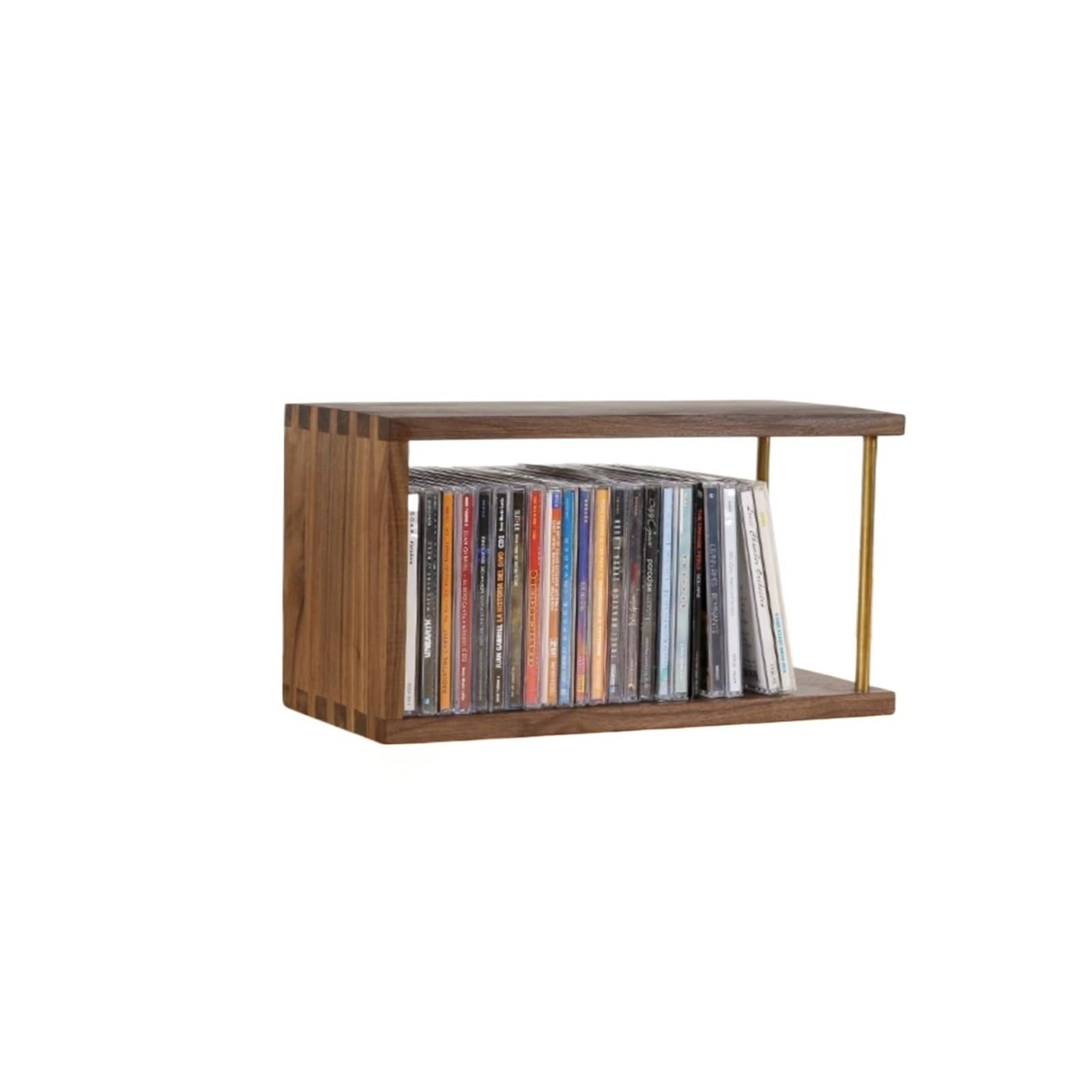 Porta Dischi in Vinile Porta CD da Tavolo espositore per Dischi da Gioco, Scatola di Raccolta Porta CD in Legno massello Porta Dischi in Vinile(A)