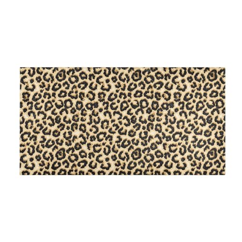 innewgogo Leopard extra weich und dick Badteppich, super saugfähig, Badezimmerteppich, Matte, 99,1...