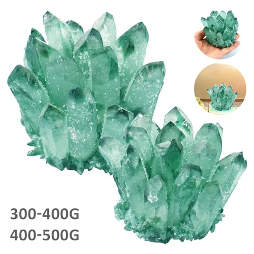 Crystal Cluster Green Ghost de 300-400g pour décoration - 2