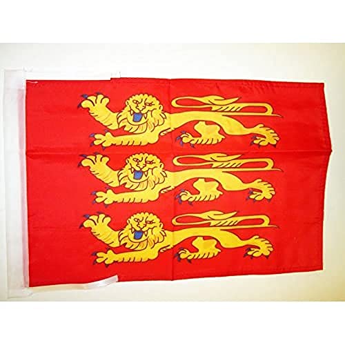 AZ FLAG - Drapeau Haute-Normandie - 45x30 cm - Pavillon Haut-Normand - France 100% Polyester Avec Deux Cordelettes - 20g