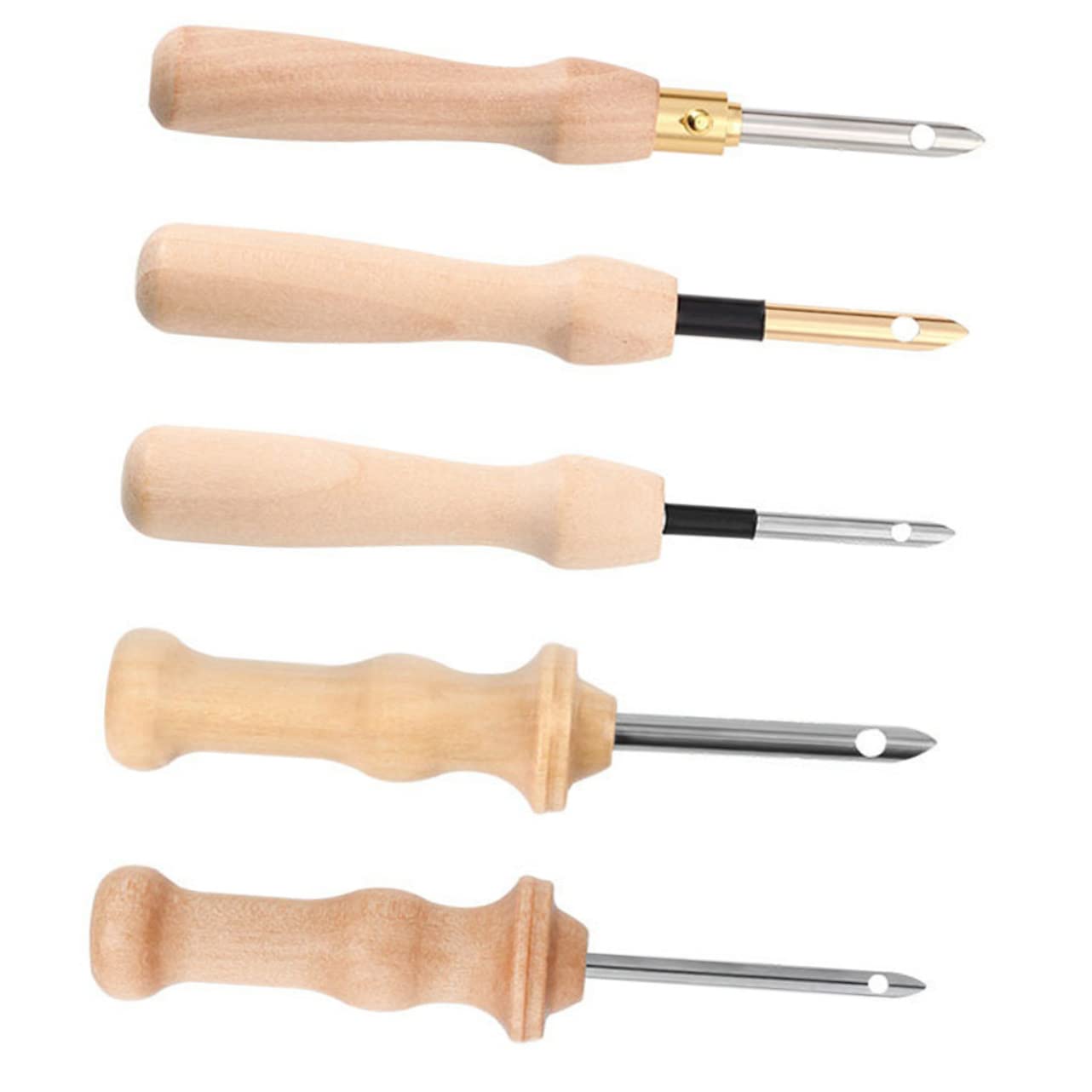 NUOBESTY 15 Pièces Épinglette à broderie fournitures d'aiguilles à poinçonner aiguilles de bricolage aiguille de poinçon Aiguilles à coudre aiguille à broder kit d'aiguilles à poinçonner