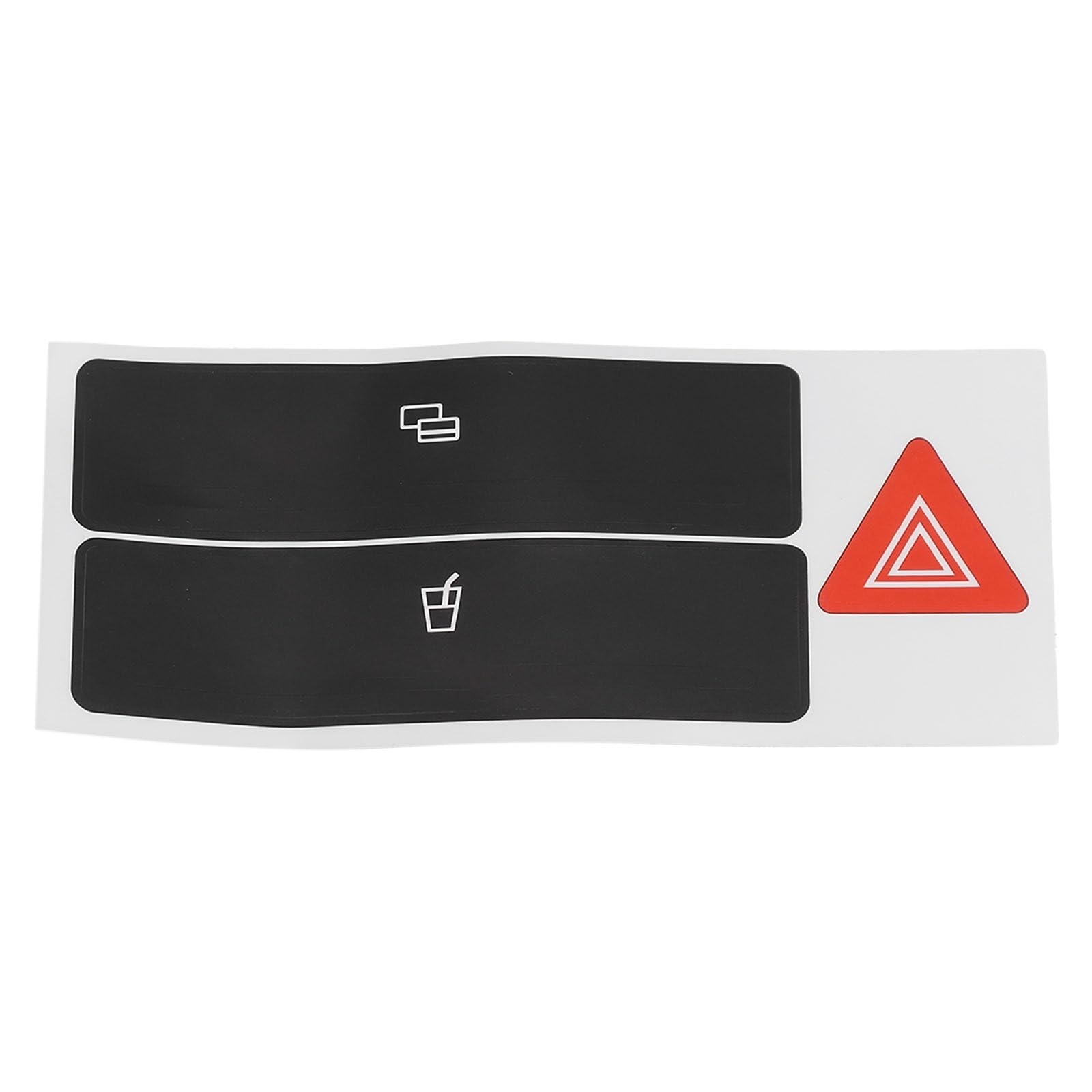 Wsbojxth One Color Repair Patch Compatible With A6 C5 1998-2004 1Pcs Car Emergen Double Blinker Button Cup Holder Button Repair Sticker Car Flash Switch Button Covers(Type A)