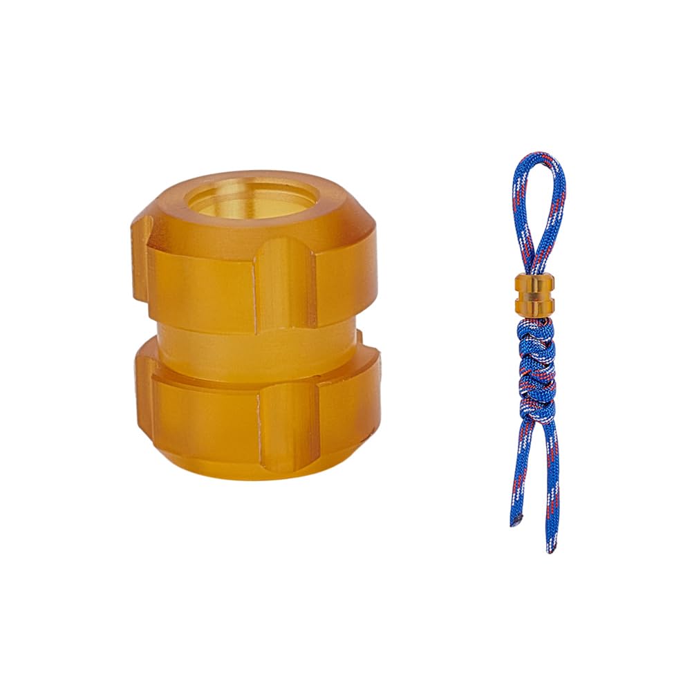 Perles de paracorde nbeads en titane avec grand trou et corde nylon