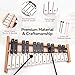 Heuyrao 27 Notes Glockenspiel Xylophone, Professional Wooden Glockenspiel Instrument, Xylophone Bell Kit for Adults and Kids- Includes 4 Mallets and Carrying Bag - Black & White