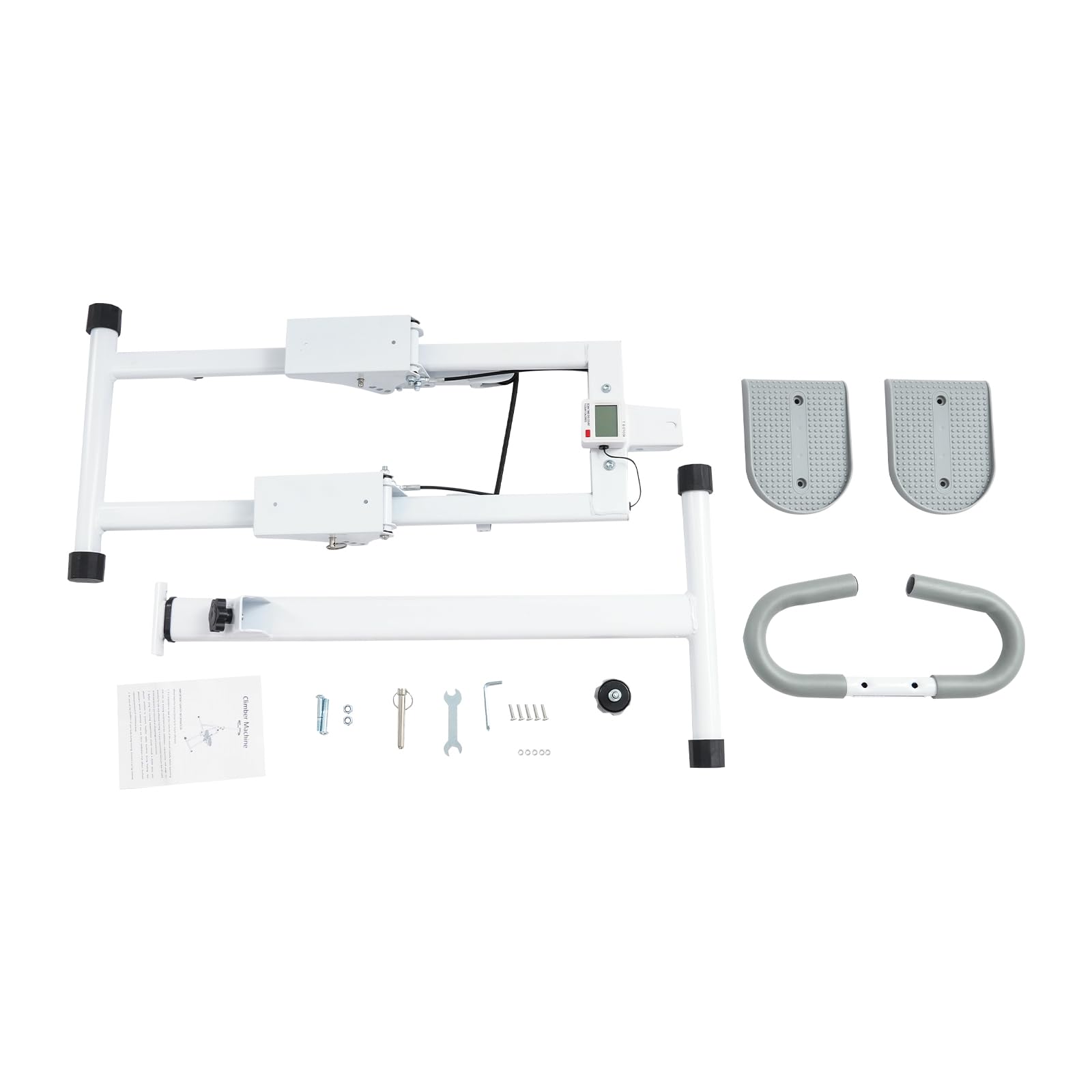 Stepper pieghevole per la casa con display, macchina Vertical Climber con pedali regolabili in 3 posizioni, contatore di calorie, portata fino a 100 kg, salire le scale in acciaio da 1,2 mm, per