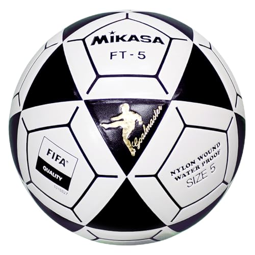 Mikasa FT5 Goal Master Soccer Ball, Black/White, Size 5