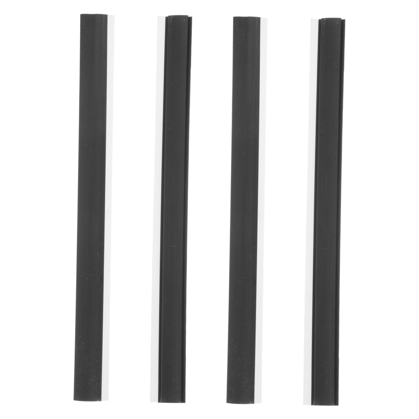 COLLBATH De Inserción para Palas De Basura 4 Piezas 26 Cm Goma para Fregona Negro