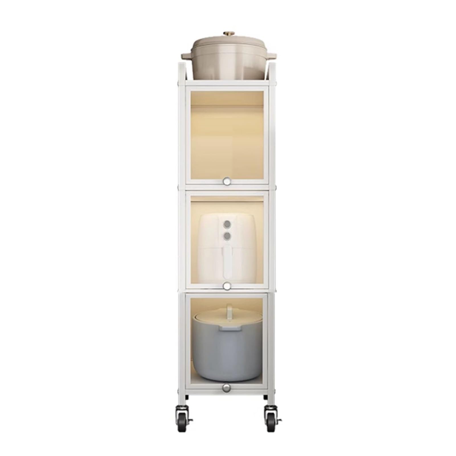 Flip-top Slim Storage Cart,Narrow Gap Cart with Universal Wheels,Bathroom Organizer Cabinet,for Laundry Narrow Places Bathroom Small Corner(4 tiers-25x40x115.7cm)