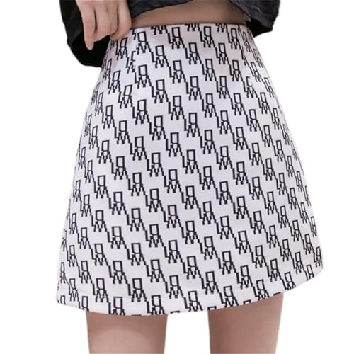 Women's Windproof Wool High Waisted Pleated Skirt Slim Fit