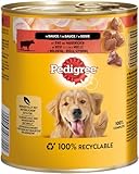 Pedigree Dose Rind und Markknochen in Sauce 12 x 800g, Hundefutter, Nassfutter, Dosenfutter