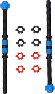 Toyvian Juego De Barra Con Mancuernas De Poleas Para Agarre Peso Equipo Apretones Conector De Barra Manejar Barras Con Mancuernas Hogar Gimnasia Blue