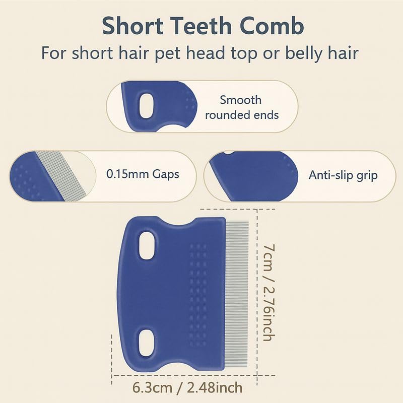 Image of ANKITA 2 Pieces LICE COMB, Head Lice and Nits removal Comb for Women, Men & Kids Hair | Stainless Steel comb | Antilice Treatment Remover for Eggs | LICE COMB PACK OF 2, (SLC-4). PROMOTIONAL PRICE FOR LIMITED PERIOD